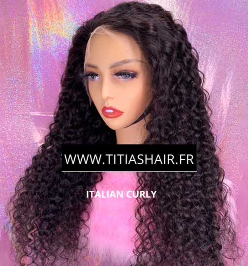 lace frontal wig italian curly