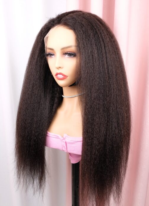 lace frontal wig kinky lisse