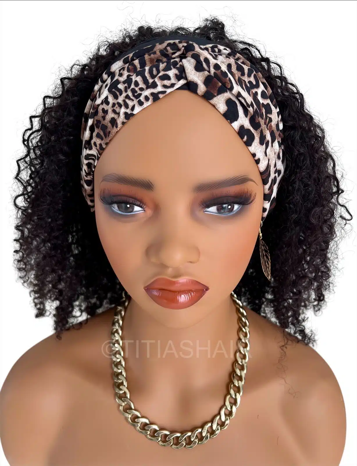 perruque bandeau frisée